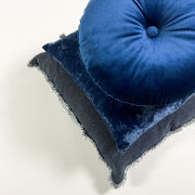Sierkussen Olly blauw